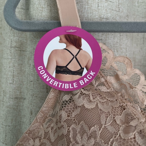 Lace Bralette in Tan - Picture 3 of 3